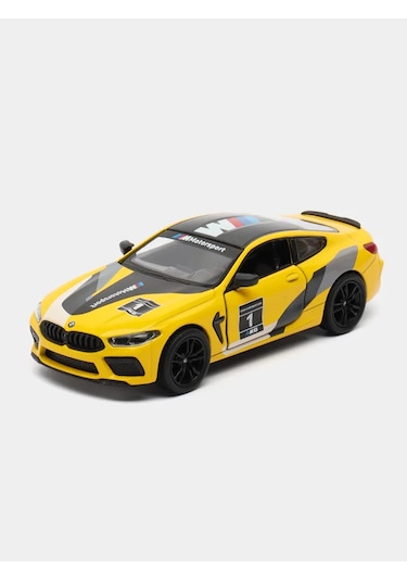 Kinsmart Bmw M8 Competition Coupe Livery Edition Kt5425df 1:38 Scale Model Lisanslı Sarı