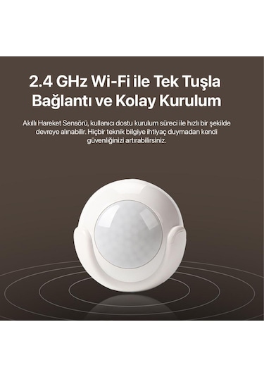 Xenon Smart Akıllı Hareket Sensörü Wi-Fi Özellikli Kablosuz Bluetooth İç Ortam PIR Sensörü X7501
