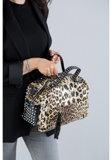 Kriste Bell 26774 Krıste Bell Çanta Leopar