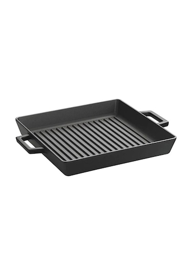 Lava Döküm Izgara Tava Metal Kulplu 26 x 32 CM