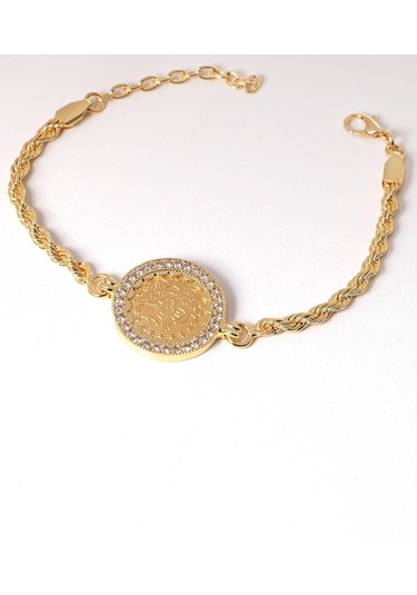 Reşat Tuğralı Halat Bileklik Sarı Altın