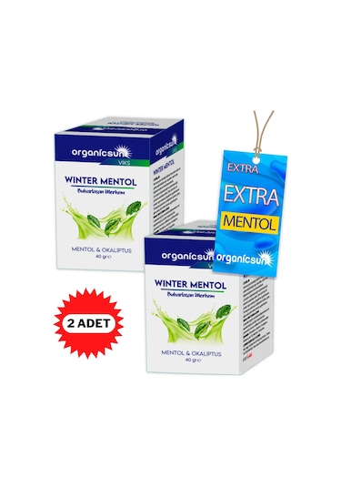 Organicsun Winter Mentol Buharlaşan Merhem Viks 2 x 40 G