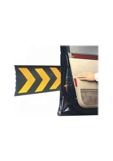 Otopark Kauçuk Duvar Koruma 80CM x 22CM Köşe ve Kolon Koruyucu