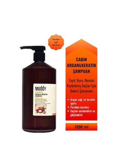 Muddy Argan & Keratin Shampoo 1 L