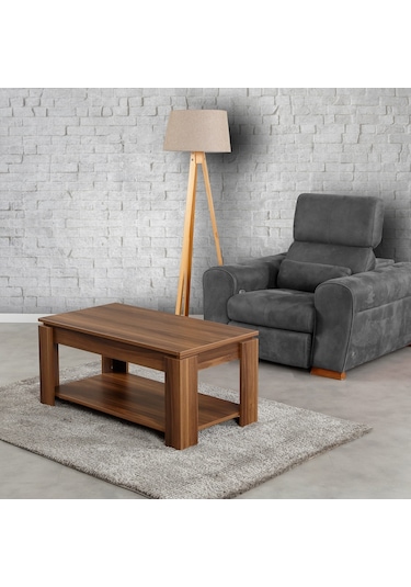 Shelf Orta Sehpa Ceviz / Dikdörtgen Orta Sehpa