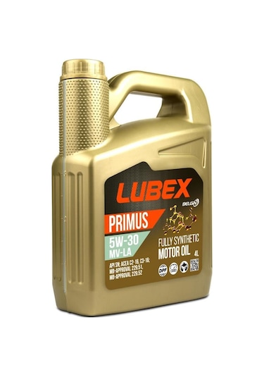 Lubex Primus Mv-La 5W-30 Tam Sentetik Motor Yağı 4 L