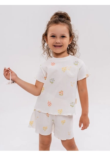 Vauva Anaokulu İçin Şortlu Takım 433975696 Bej
