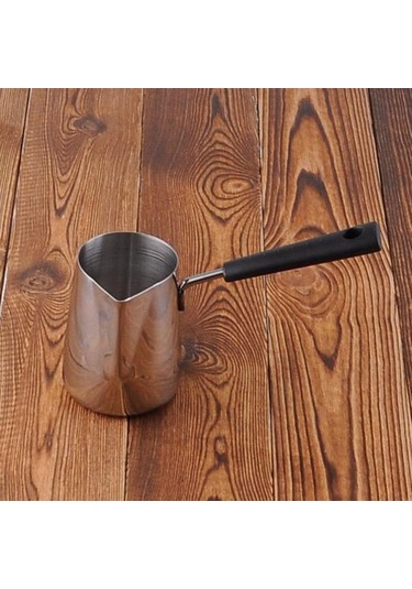 Paslanmaz Çelik Dıy Mum Balmumu Eritme Potası Sürahi Sabun Eriyik Süt Köpürtme 350ml