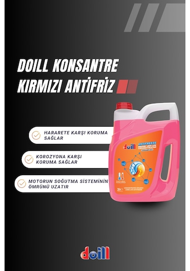 Doill G12 Konsantre Saf Kırmızı Organik Antifriz 3 L