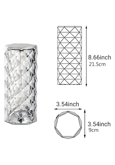 Greentech Dokunmatik 3 Renk Usb Kablolu Led Masa Lambası Gt-cl15 Kristal