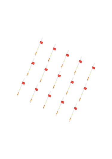 Xindoker Küçük Boy Beyaz Abssuzak Ucu 15 Adet - Kış Balıkçılığı İçin Elverişli, Hafif Ve Dayanıklı, Buzağı Balıkçılık Kamışlarıyla Uyumlu, 70mm Uzunluk