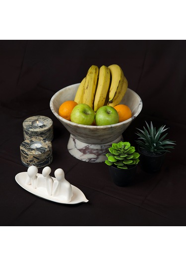 Conica Ayaklı Kase Beyaz