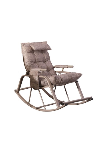 Sallanan Sandalye, Minderli Baba Koltuğu, Metal Tv Koltuğu, Dinlenme Koltuğu, Emzirme Koltuğu Kahverengi