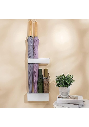 2 Adet Şemsiye Standı Tutucu Matkap Gerektirmez Paslanmaz Ev İç Mekan İçin, Ayarlanabilir Duvara Monte Japon Tarzı Şemsiye Saklama Diğer