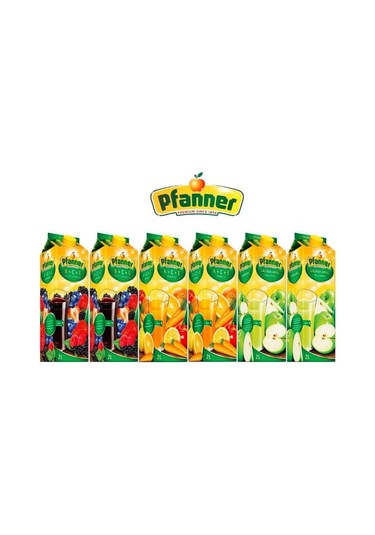 Pfanner Meyve Suyu 3 Farklı Lezzet 6 x 2 L
