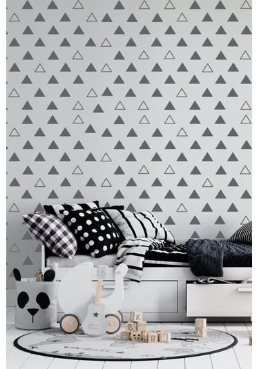 Modern Üçgen Duvar Sticker, Bebek Ve Çocuk Odası Dekoratif Duvar (552798410)