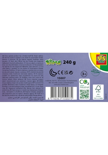 Ses Creative Slime Karanlıkta Parlayan 2 x 120 G