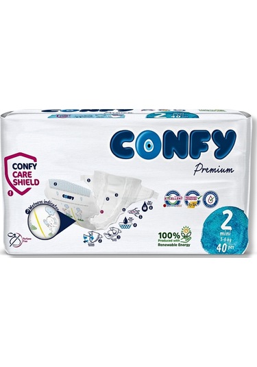 Premium 2 Numara Bebek Bezi Mini 3 - 6 Kg 40 Adet