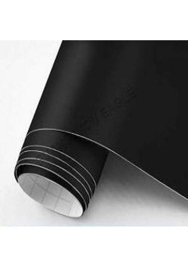 Mat Siyah Yapışkanlı Kaplama Folyosu 122 Cm X 9 Mt