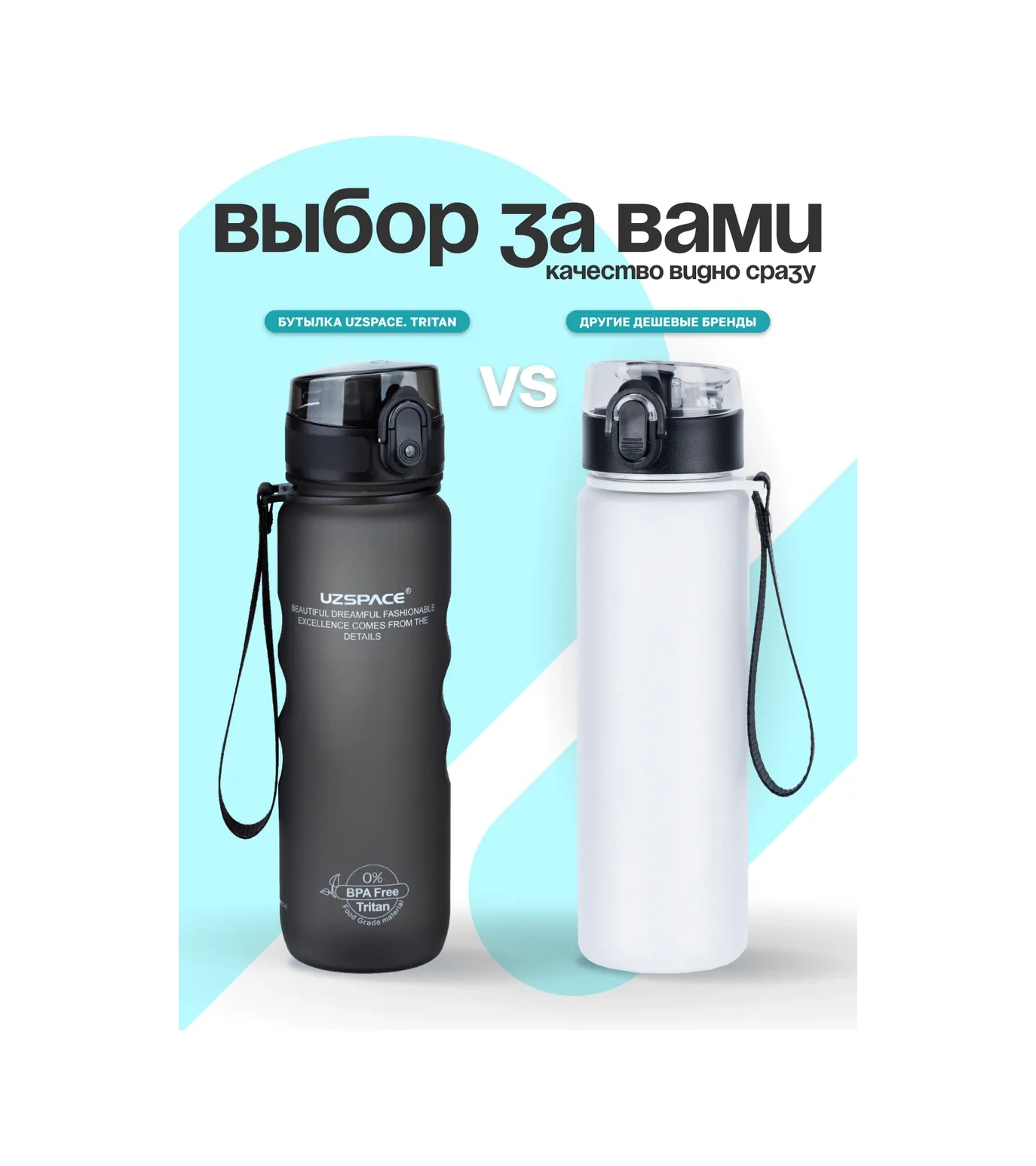 Uzspace Sporcu Su Şişesi 1 Litre 102344371 Siyah