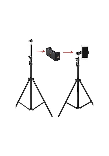 Microcase AL2496 3 Ayak Sabitleyici Alüminyum Cep Telefonu Kamera Tripodu