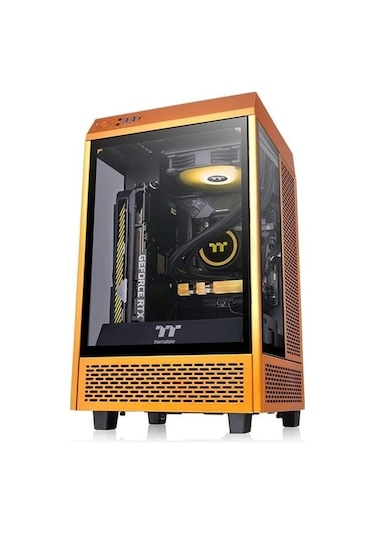 Thermaltake The Tower 100 CA-1R3-00SBWN-00 Mini ITX Oyuncu Kasası Gold
