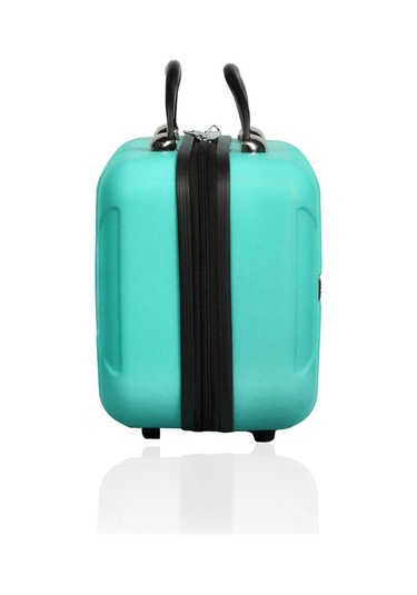 Polo&sky Mars Model Su Yeşili Renk Abs Makyaj Çantası El Valizi