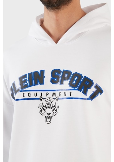 Plein Sport Erkek Sweat Fıps21901 Beyaz