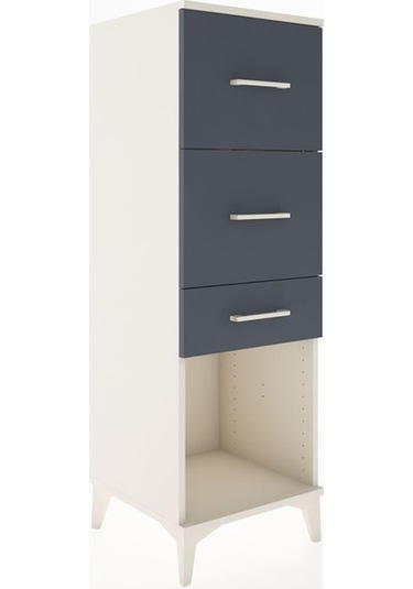 Hyperion Dolap 3 Çekmeceli 44x44x134 Aytaşı-antrasit Aytaşı