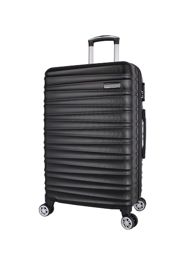 Bagacar Md Siyah Abs Tekerlekli Büyük Boy Valiz