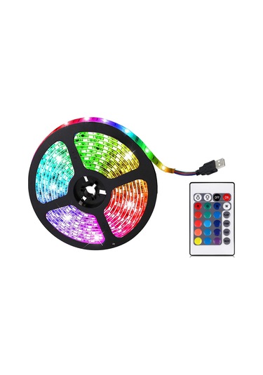 Maiyame Tv Pc Oyun Monitörü İçin Led Işıklar Tv Led Arka Aydınlatma Uzaktan Kumanda Renk Değiştire Uzaktan Kumanda