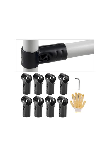 Suntek 8 Adet T Boru Kelepçesi Bağlantı Aksesuarları Anahtar