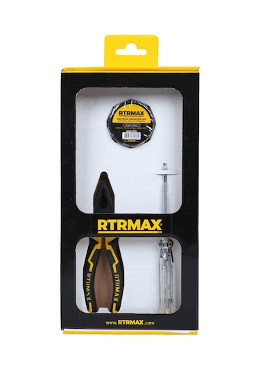Rtrmax RTK7002 El Aleti Seti 3 Parça (Pense-Kontrol Kalemi-Elektrik Bandı)