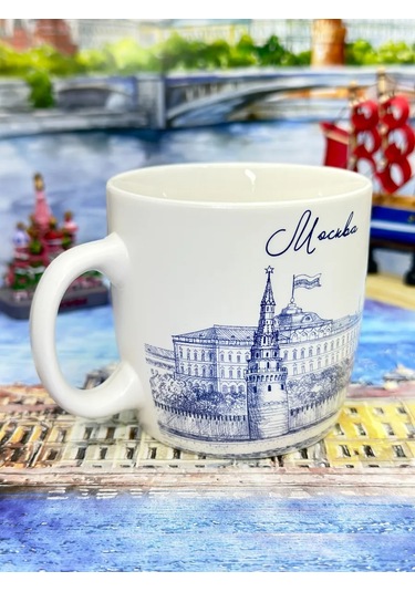 Bjorn Moskova "naberezhnaya" 180 Ml Porselen Hatıra Kupa 431951068 Beyaz