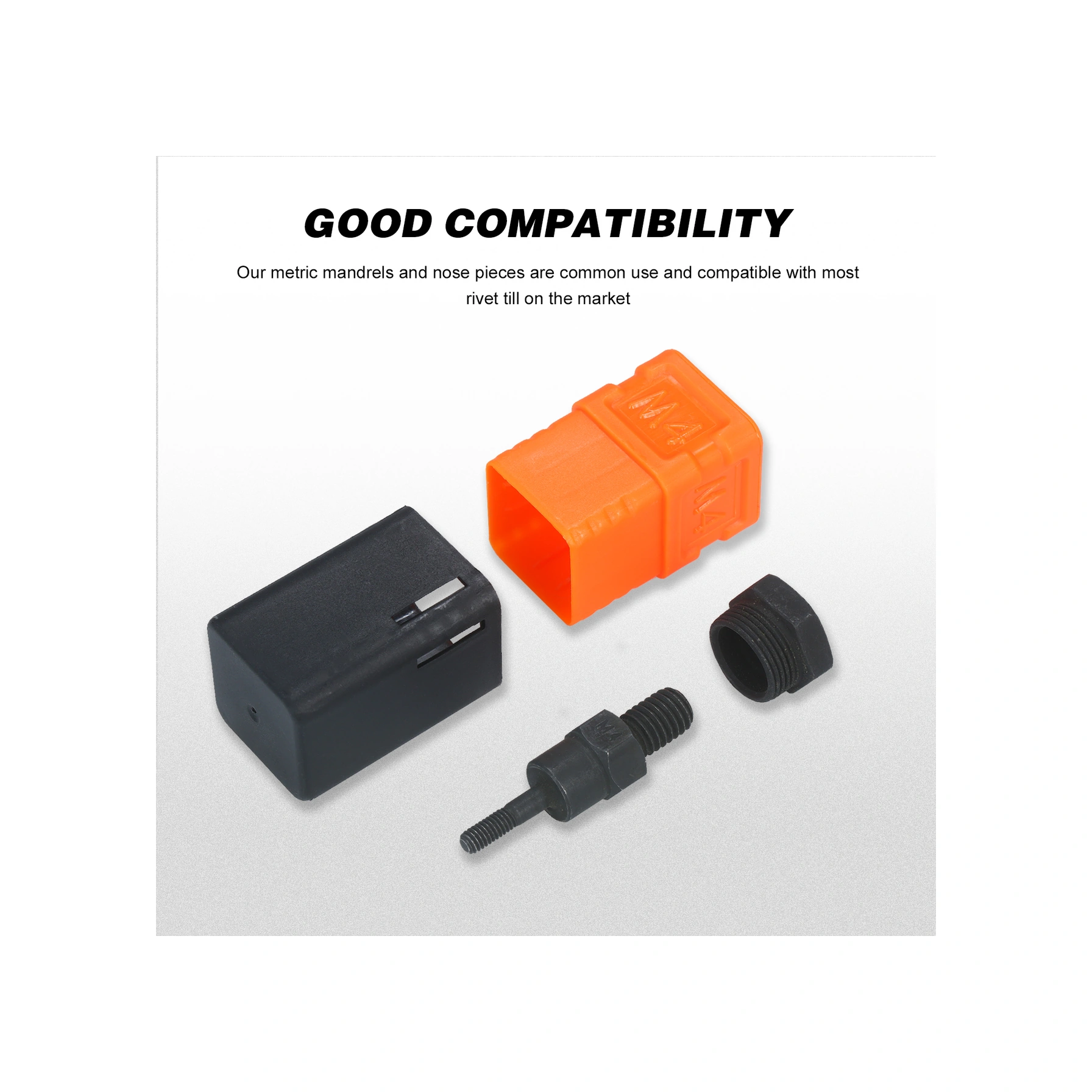 Folinda M4 Cıvata Çekici Ucu - Allyuminyum Çelik - Renkli Etiketli Plastik Kutu İle Tekli Paket