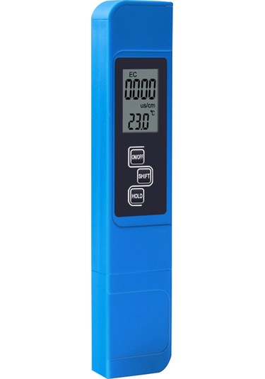 Kosona Mavi 3'ü Bir Arada Taşınabilir Su Kalitesi Test Cihazı - Ec, Tds Ve Sıcaklık Ölçer Pil Dahil Değil Mavi