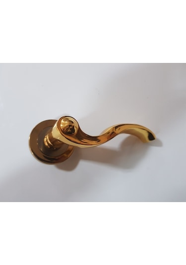 Çelik Kapı Kolu Rozetli Prinç Hanedan Altın Sağ