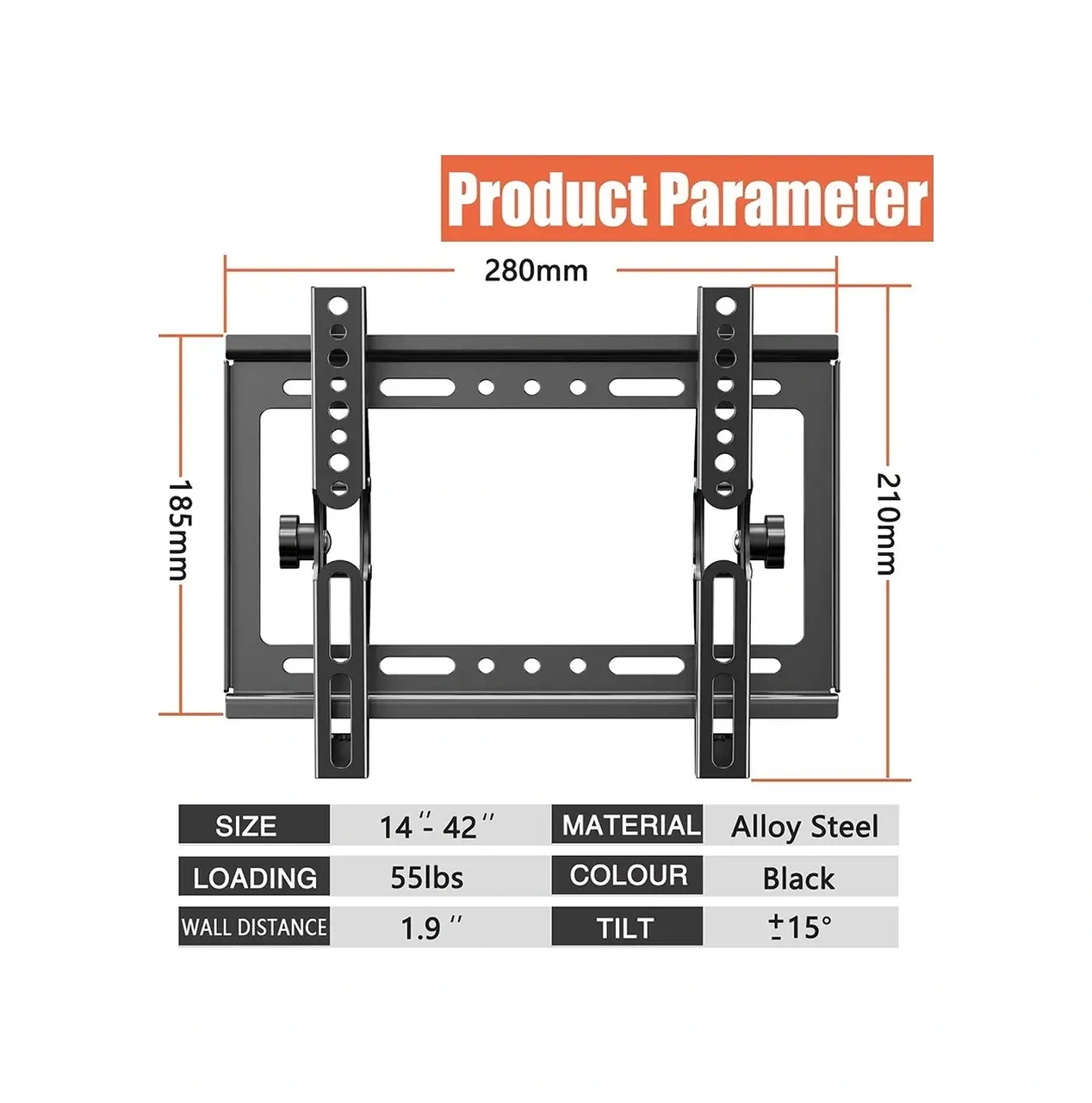 Bravus Duvara Monte Tv Braketi 14"-42" 38677247