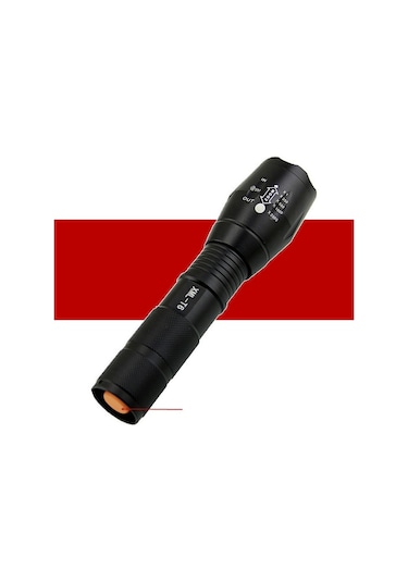 Cbtx Cree Xml-t6 Ayarlanabilir Odak Yakınlaştırmalı Ultra Parlak Led El Feneri Feneri Yalnız 18650 Sürümü