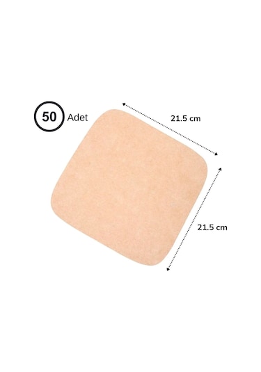 BUFFER® 100 Adet Air Fryer Tek Kullanımlık Pişirme Kağıdı