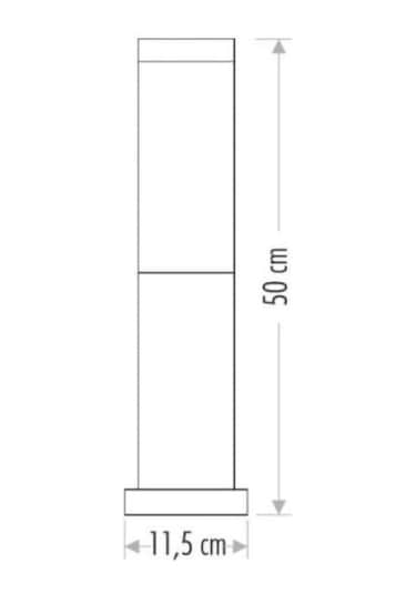 Cata Roma Dekoratif Bahçe Aydınlatma Armatürü Ct-7013 Siyah