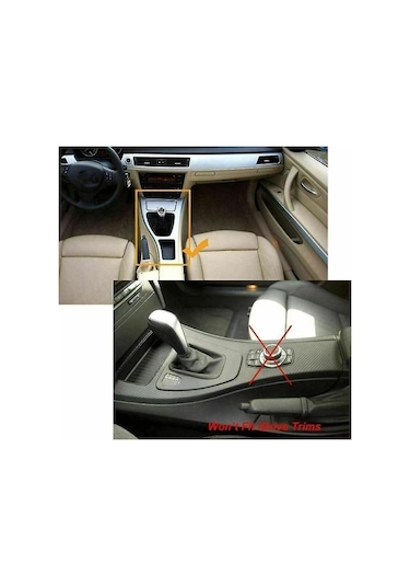 15 Adet 5d Parlak Karbon Fiber Trim Bmw 3 Serisi E90 E92 2005-2012