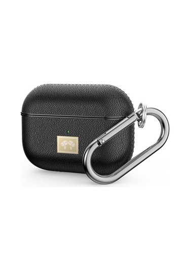 Wlons Airpods Pro Uyumlu Kılıf Deri Görünümlü Wlons Askılı Koruma Kılıfı Airpods Pro Uyumlu Kılıf Deri Görünümlü Wlons Askılı Koruma Kılıfı Siyah