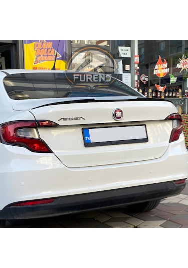 Fiat Egea Bagaj Üstü Yarasa Spoiler Piano Black 2015-2023 Uyumlu