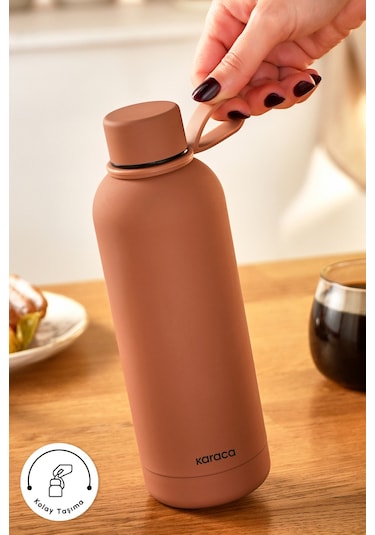 Karaca Aly Soft Touch Çelik Sızdırmaz Termos 500 Ml Mocha Mousse Kahverengi