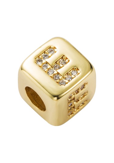 İngilizce Mektup Boncuk Bilezik Pirinç Mikro Kakma Çift Kırmızı Dize Çekme Dıy Bilezik Takı, Stil: E Çok Renkli