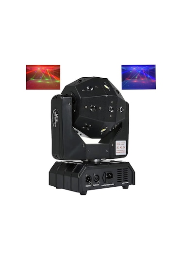 Quenlite Wash-400 Hareketli Lazer Strobe Disko Robot Işık 16x3w Sahne Disko Topu Dmx512