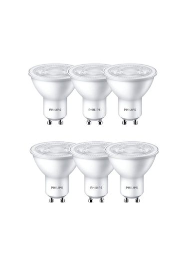 Philips Led Spot 50W Gu10 Beyaz Gün Işığı 4000K 6Lı
