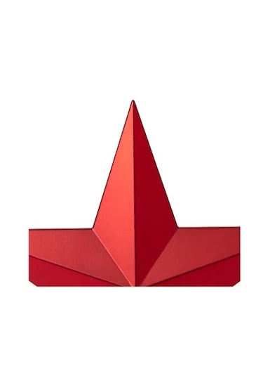 Yılbaşı Ağacı Süsü Kırmızı Tepe Yıldızı Tepe Süsü 20 Cm