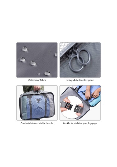 Suofeng Seyahat Saklama Çantası Yedi Parçalı Set Seyahat Kalınlaştırılmış Bavul Giyim Sınıflandırma Saklama Çantası 7 Parçalı Set Üretici Gri Aşağıdaki Gibi Hom-sf Gri